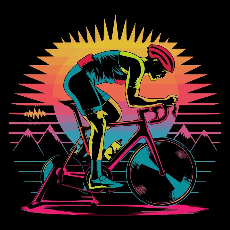 Retro Cyclist Turbo Trainer
