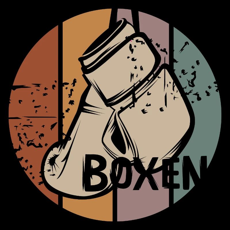 Boxen Retro Design – Vintage Boxhandschuhe