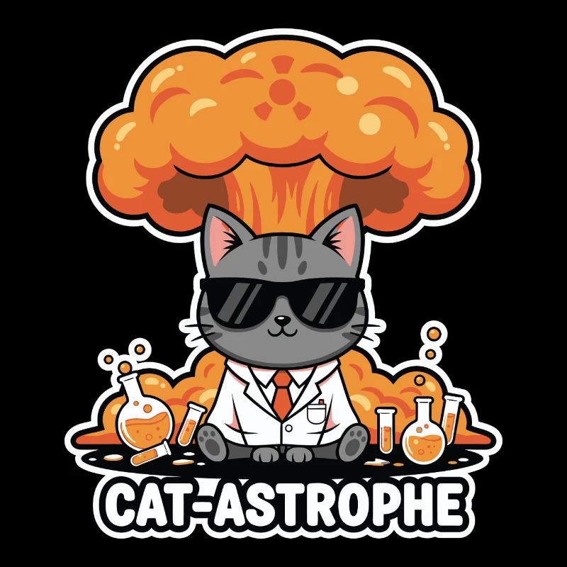 Blouse de laboratoire à astrophe de chat