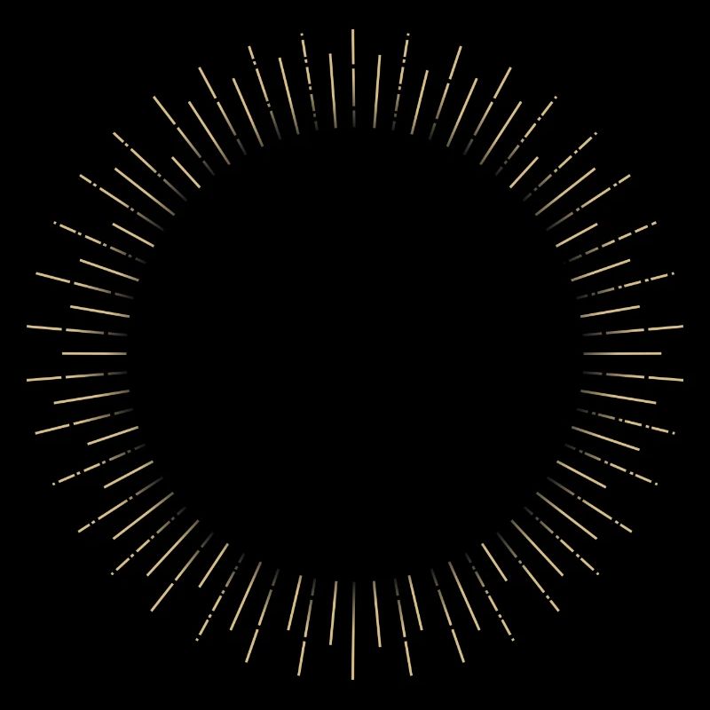 Golden Sun Ring Ray Frame