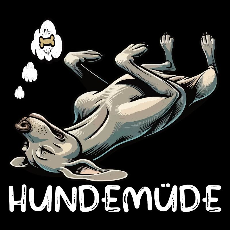 Hundemüde Weimaraner Weimaranerhalter Silbergeist