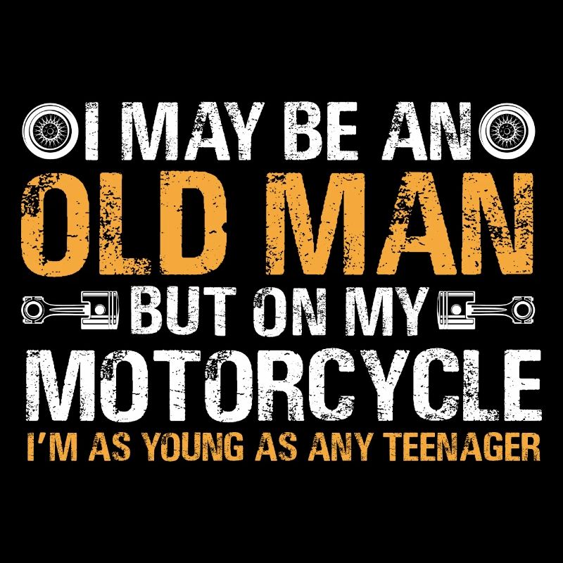 Motorrad alter Mann