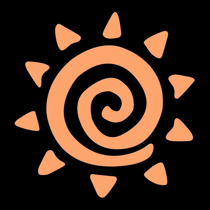 Einfaches Sonnenlogo