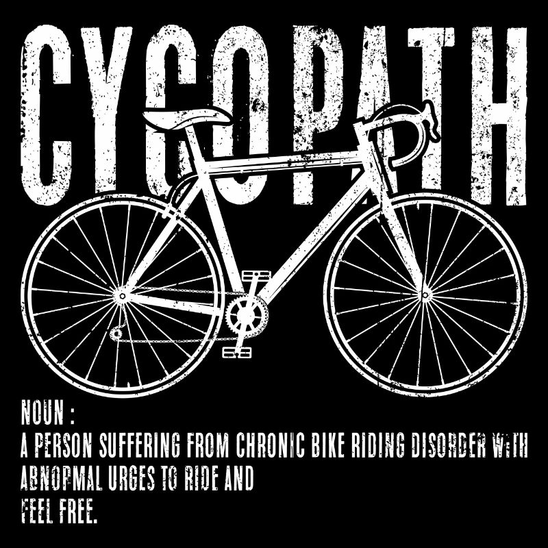 Silhouette de vélo cyclopathe
