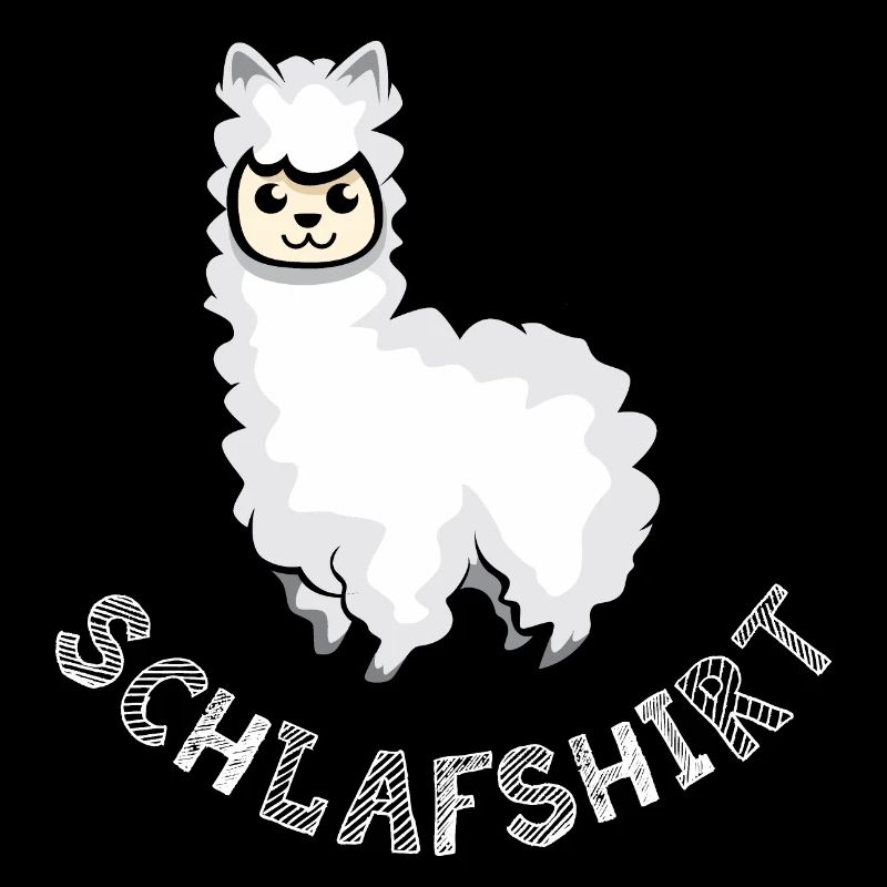 Sleep shirt alpacas llama sleeping cute animals icon