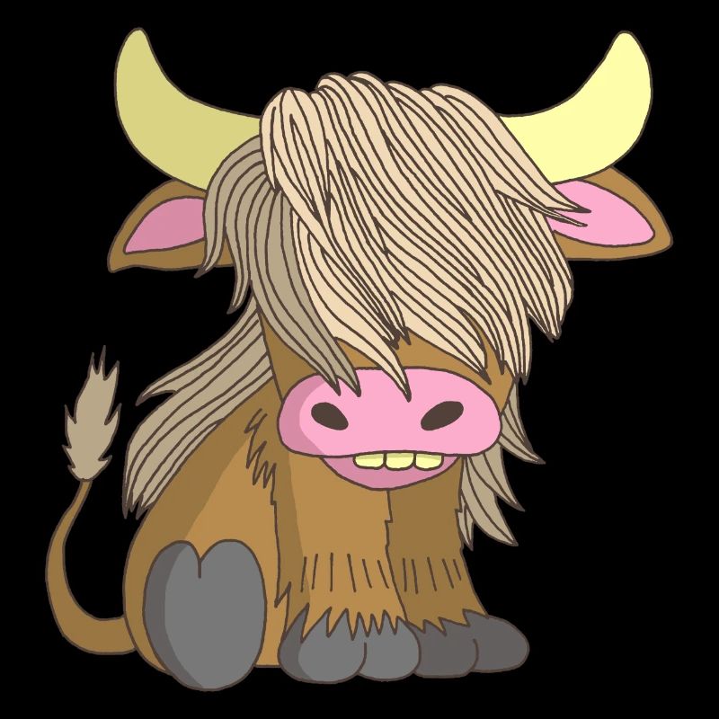 Vache à poil long