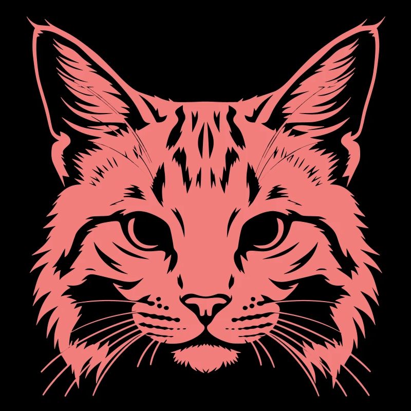 Silhouette de tête de chat