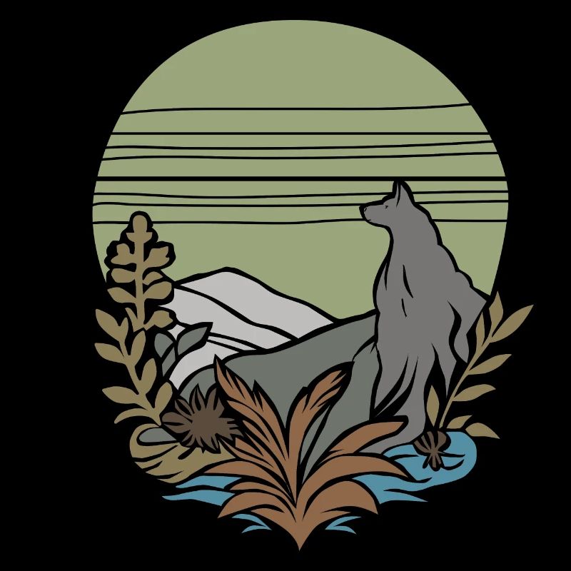vintage wolf