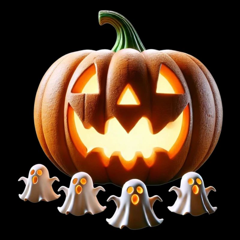 Fantômes de citrouille d’Halloween