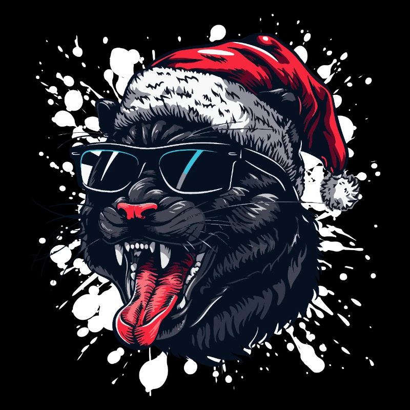 Panthère Noël Drôle