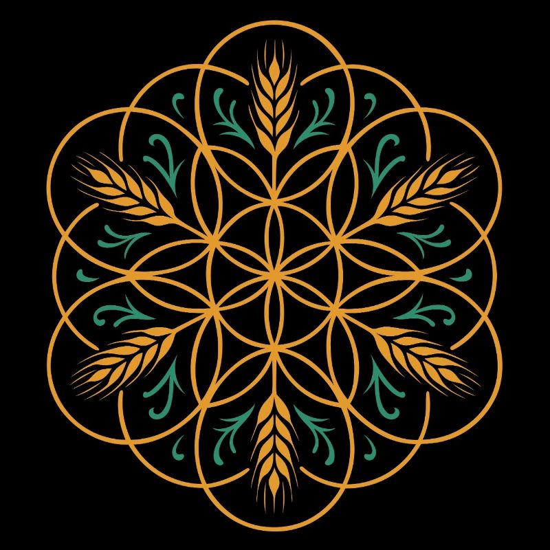 La fleur de vie de Lamma - Conception de la fête des moissons