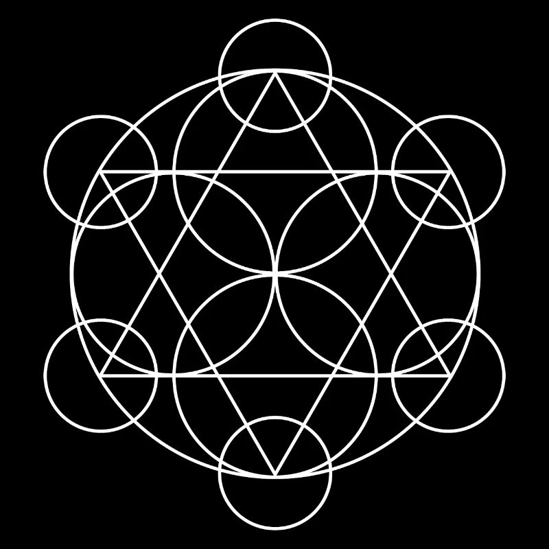 Metatron's Cube Geometric Mandala