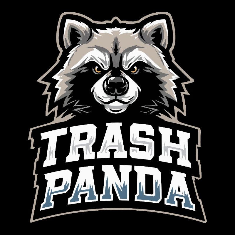 Trash Panda Raccoon Emblem
