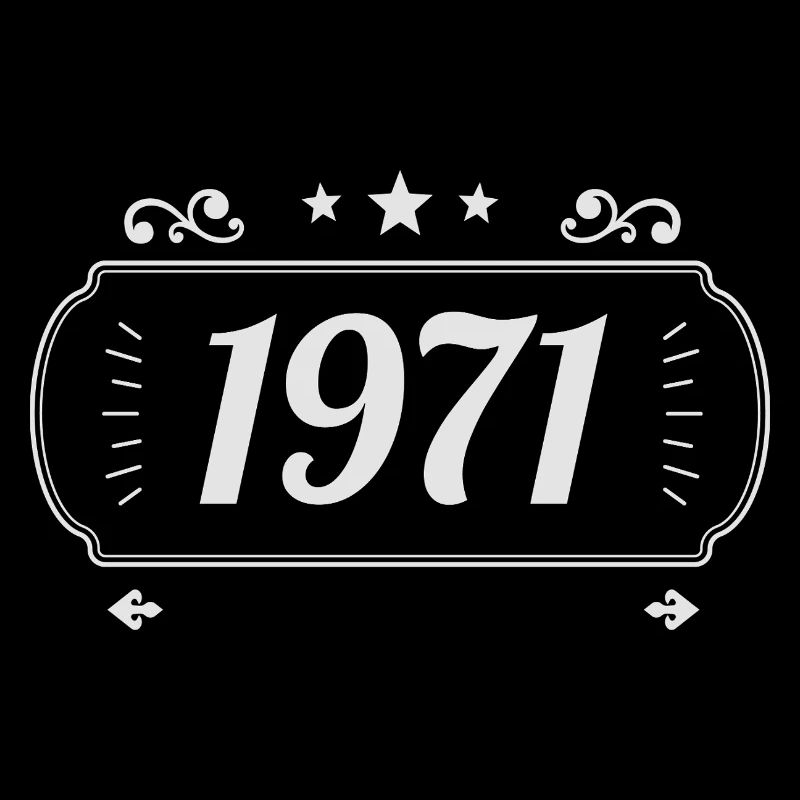 Vintage 1971 Retro-Jubiläum 1971