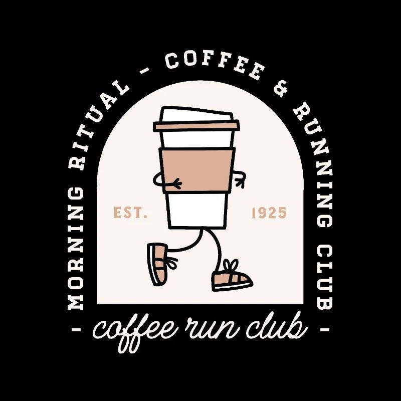 Club de café drôle et de course