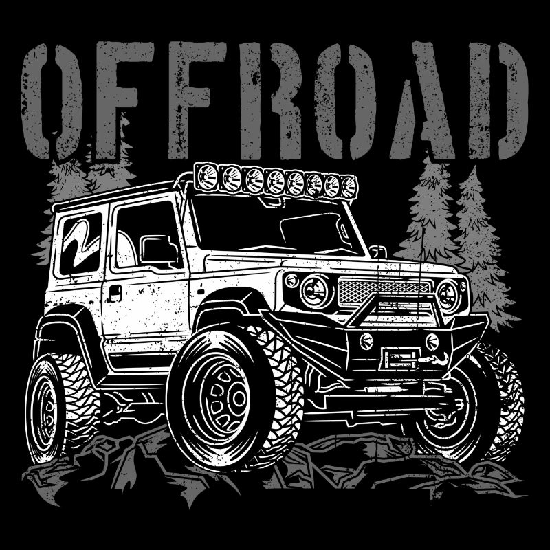 Offroad Jeep Silhouette Abenteuer