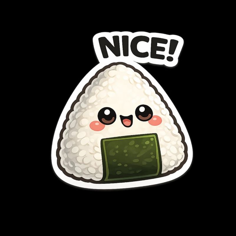Onigiri de Kawaii avec algues