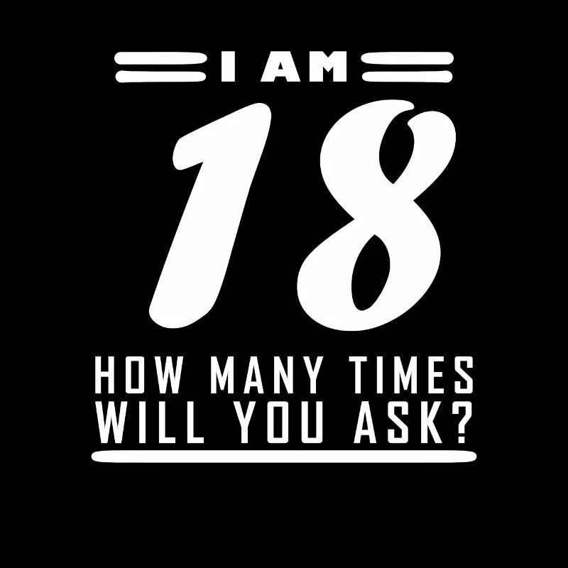 Ich bin 18 – 18. Geburtstag Geschenk