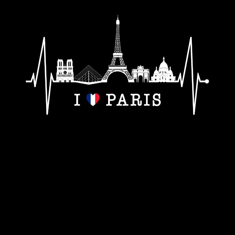 Paris Skyline Herzschlag Eiffelturm Frankreich