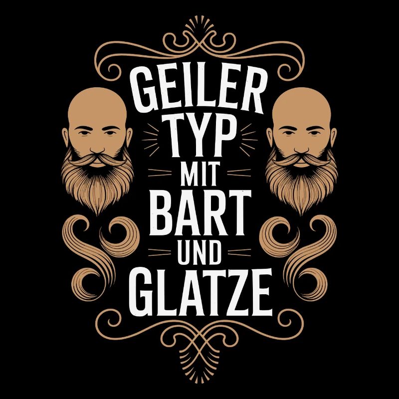guy with beard & bald head beard wearer