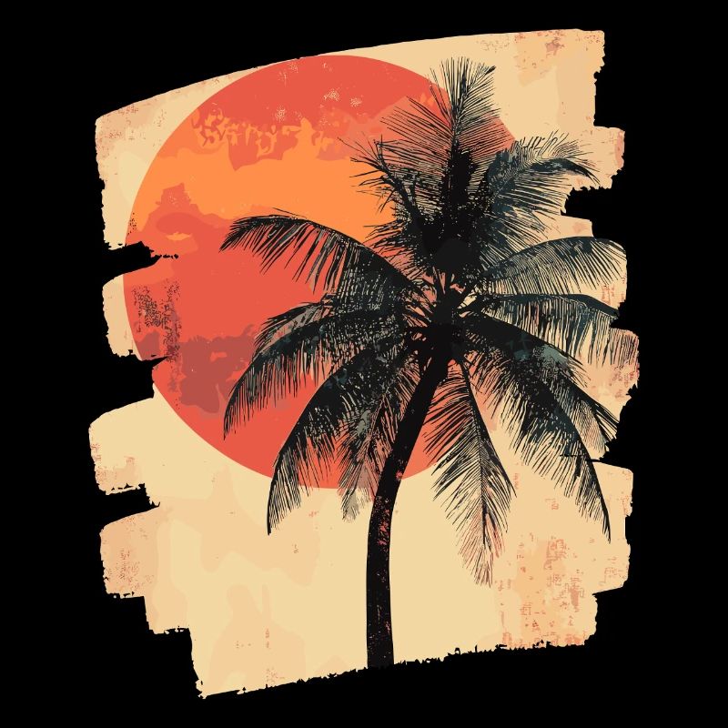 Palm Tree Sunset Summer Sun