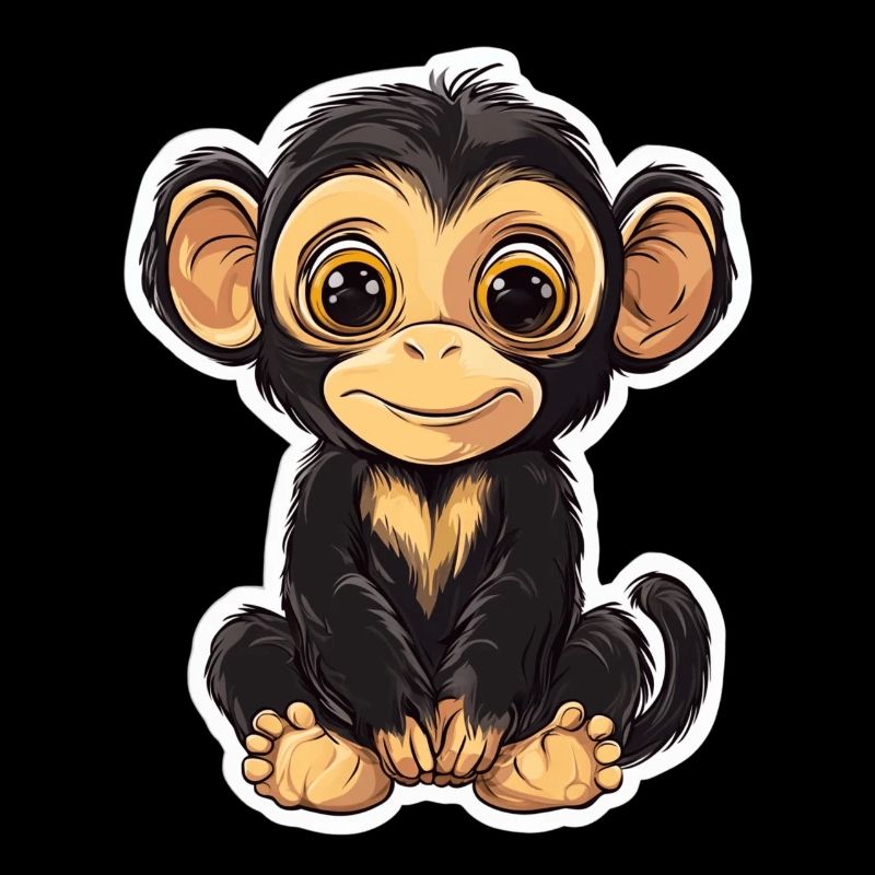Singe mignon Singe mignon Cadeau pour les fans de singe