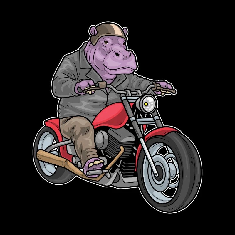 Nilpferd Motorrad