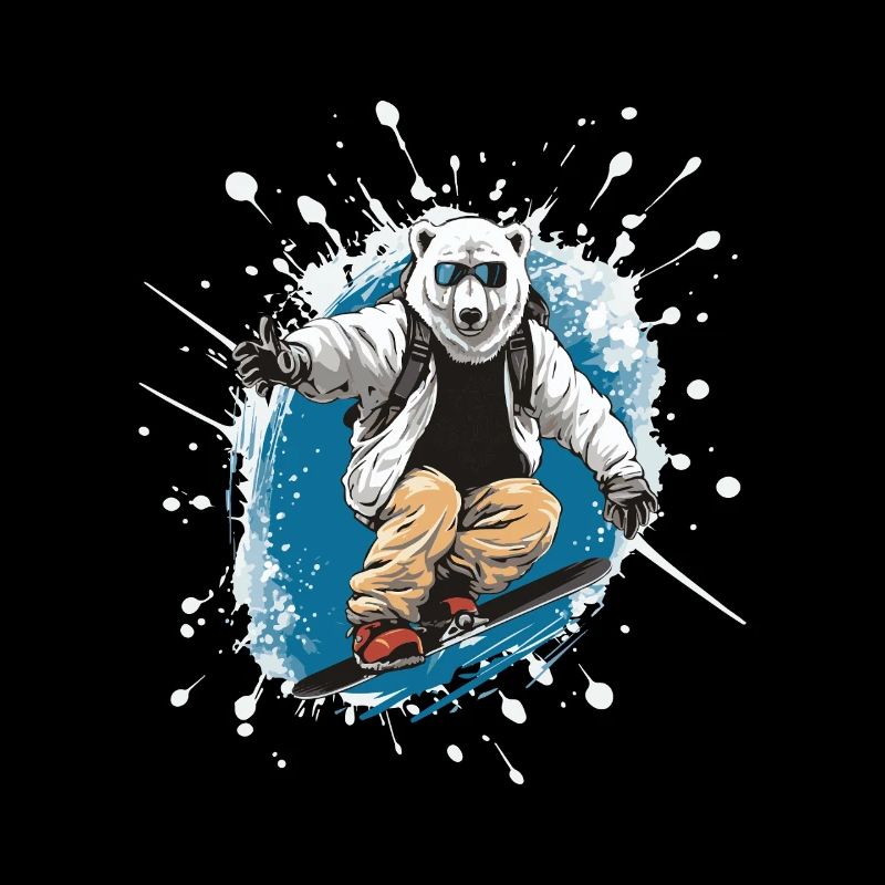 Polar Bear Snowboard Polar Bear
