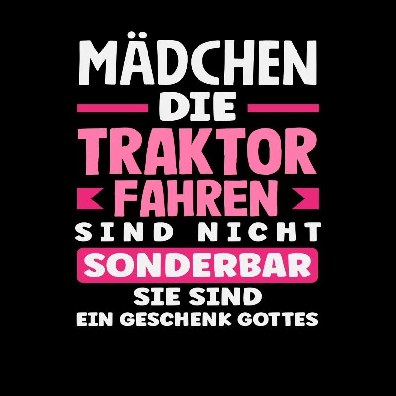 Traktorfahrer Lustiges Bauernhof Mädchen Traktor