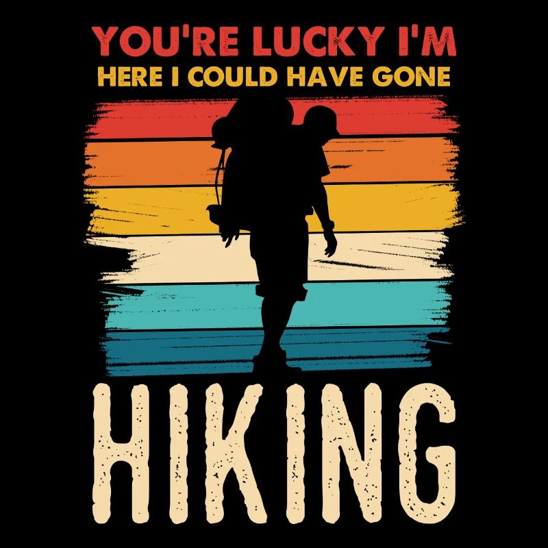Regenbogen Hiking Silhouette