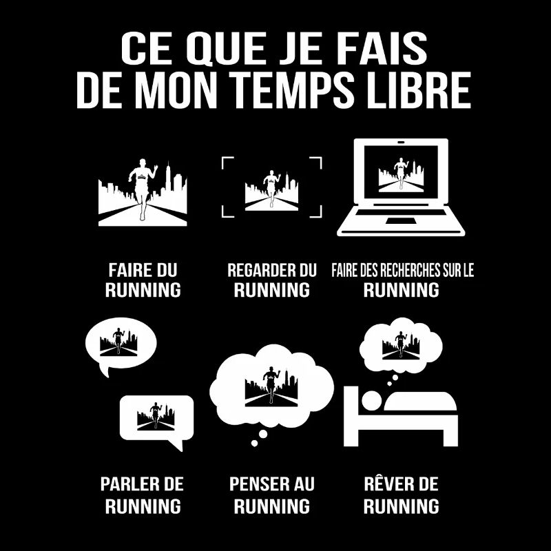 Ce Que Je Fais De Mon Temps Libre Running Humour