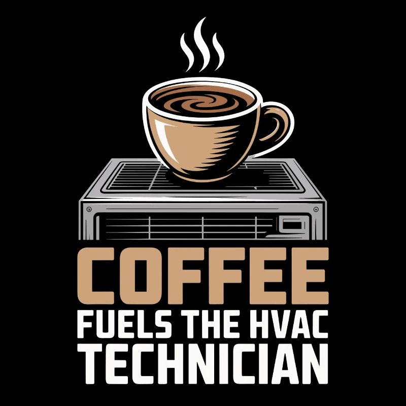 Coffee Lover HVAC Technician Gift Worker