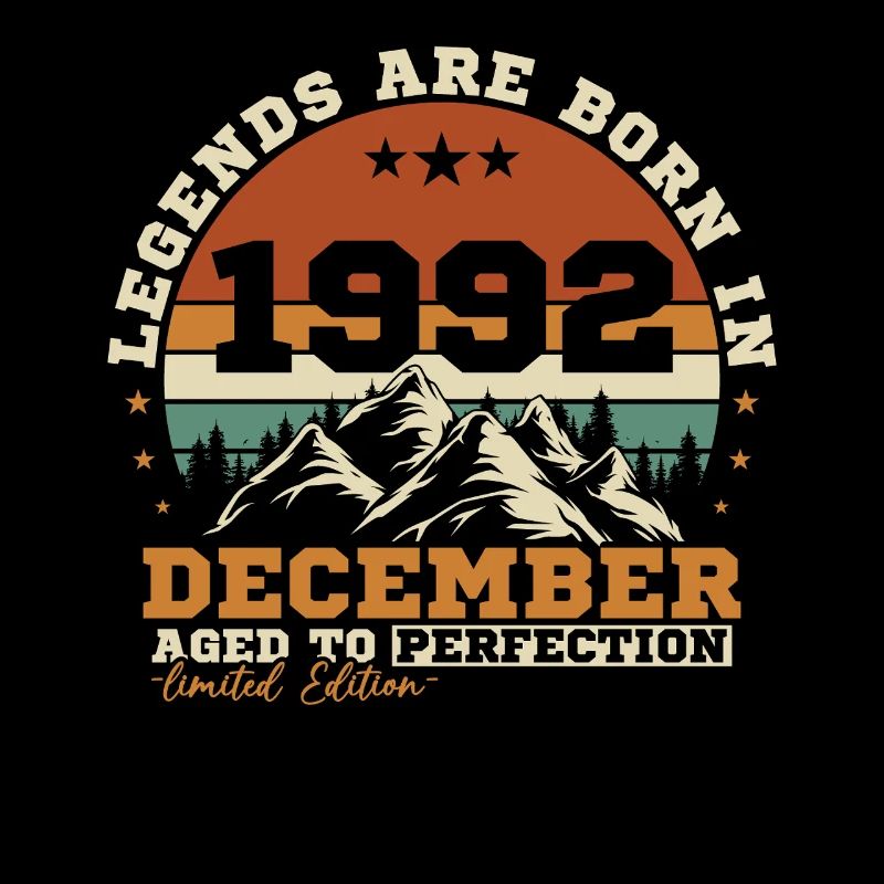 Dezember 1992 Vintage-Geburtstagsgeschenk