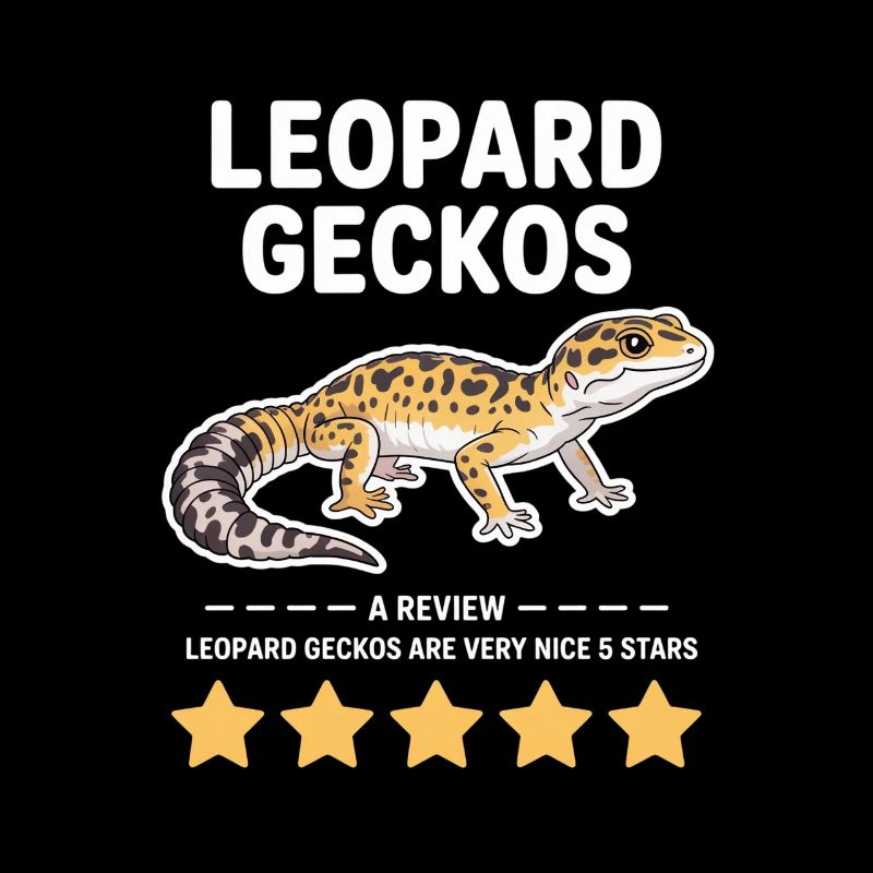 Leopardgecko-Stolz-Illustration