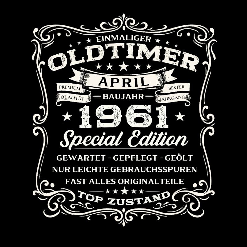 65. Geburtstag Geschenk Mann Oldtimer April 1961