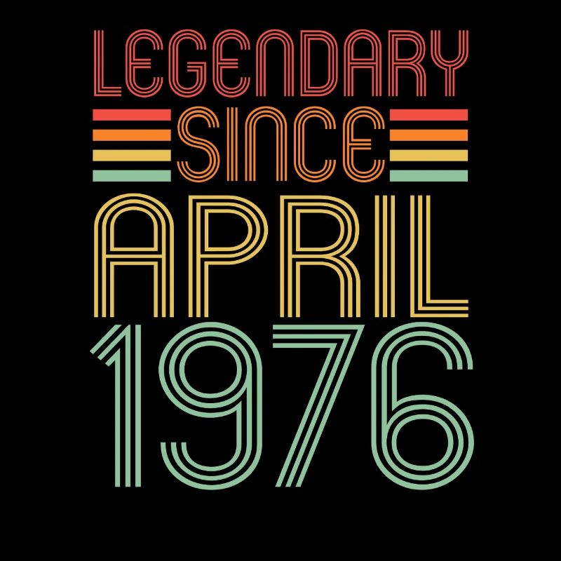 Legendary since April 1976, Retro, Geburtstag