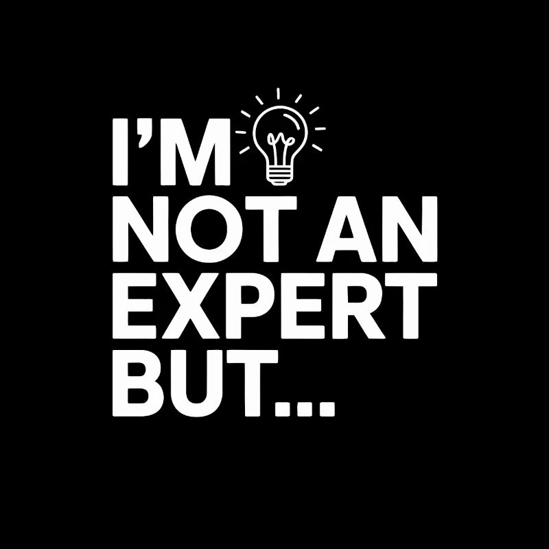 Ich bin kein Experte, aber...