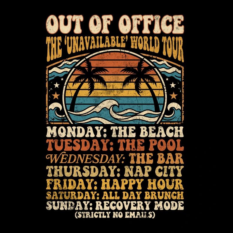 Holiday break beach time weekly schedule