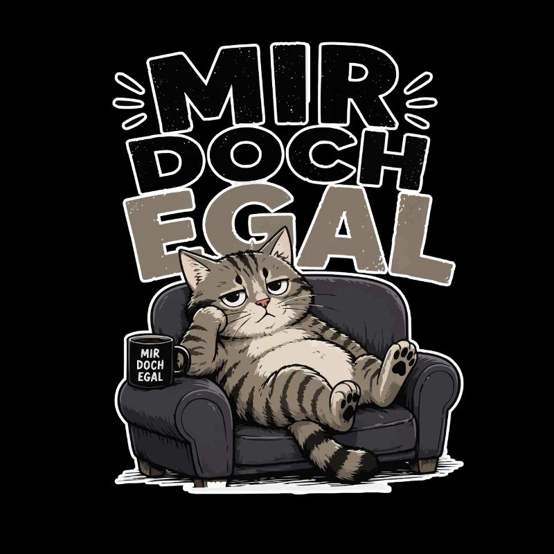 Mir doch egal Katze entspannt