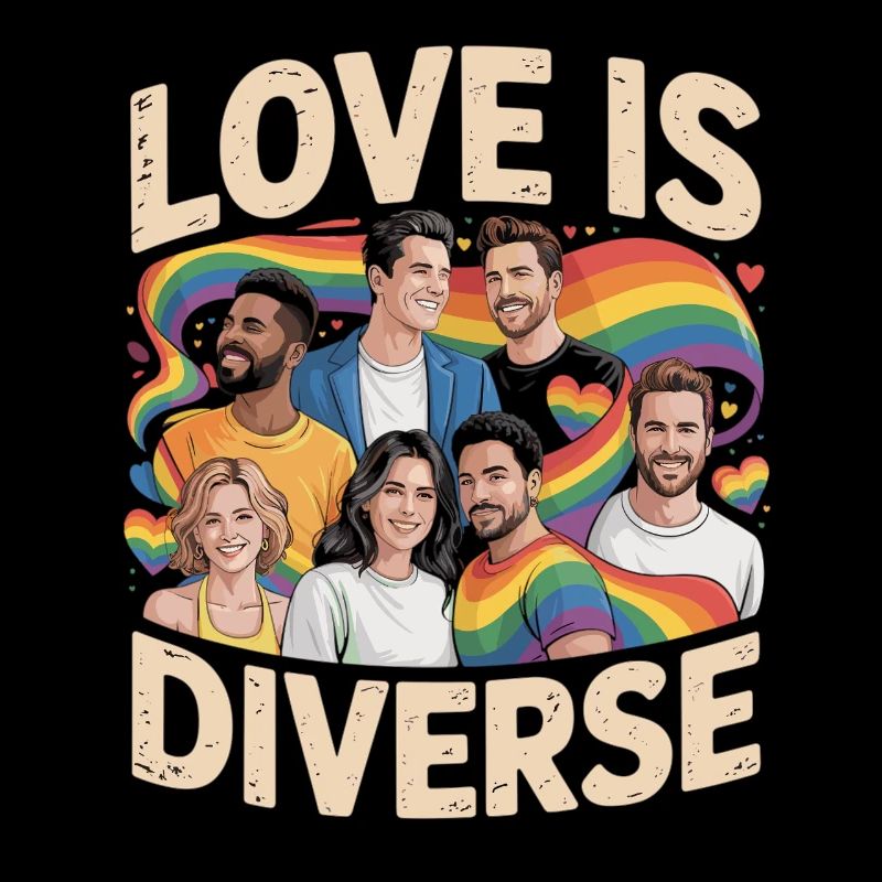 Love Is Diverse Pride Regenbogen