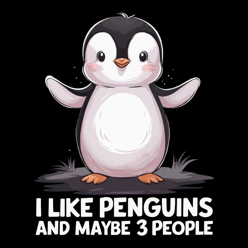 Drôle de Pingouin Dire Imprimer