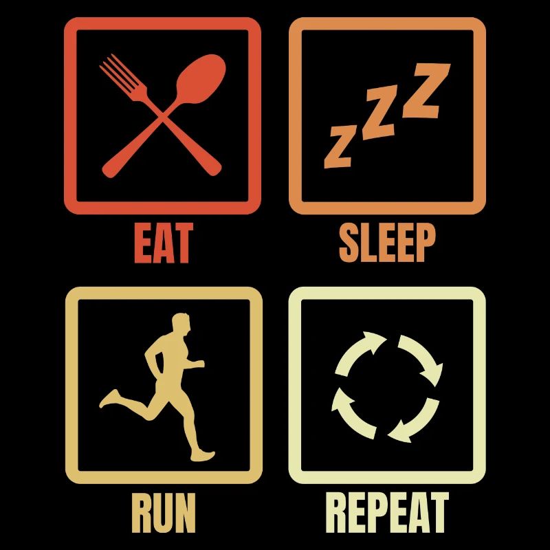 Manger Dormir Courir Répéter