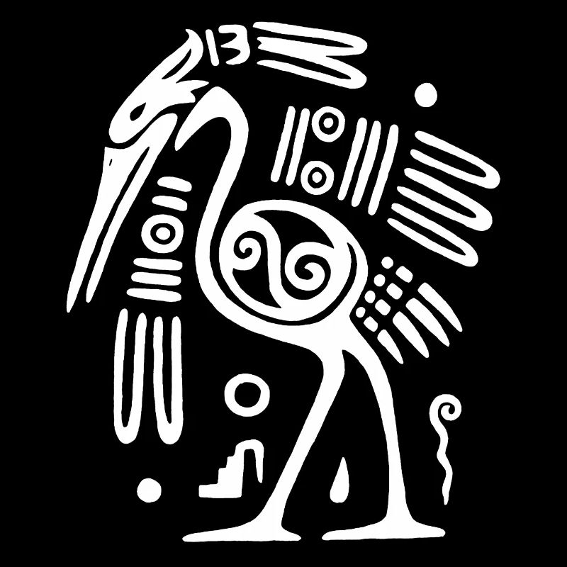White totem bird