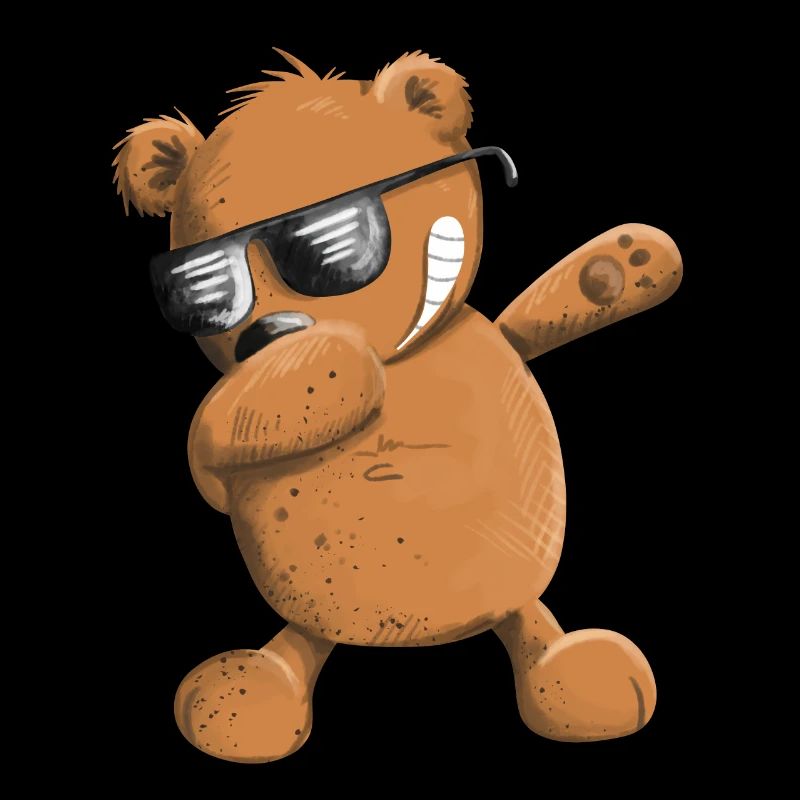 Dabbender Brown Bear Dab Danse Animaux I Dabbing Bear
