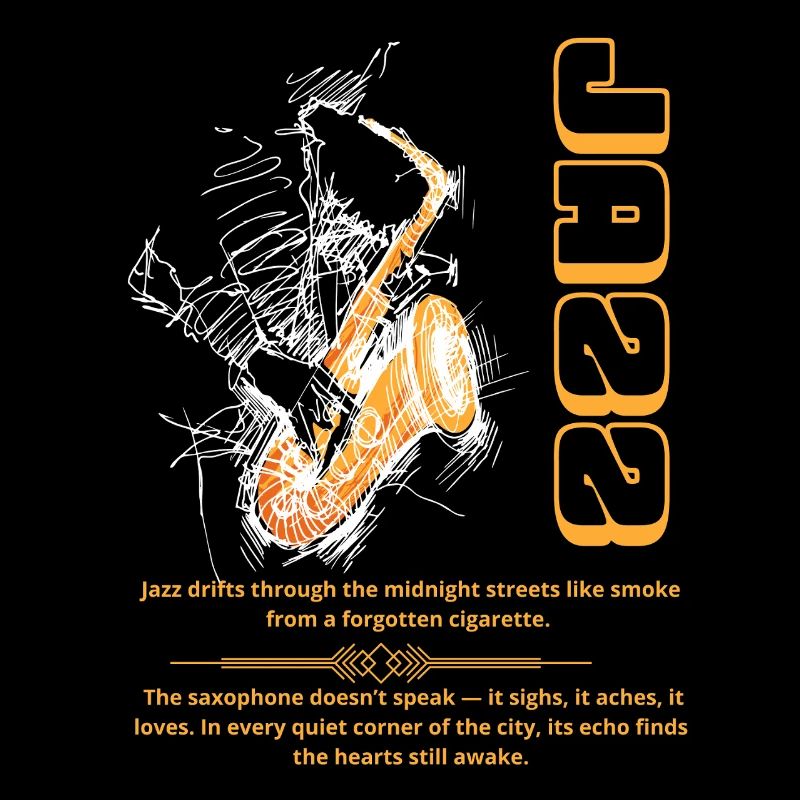 Jazz schwebt wie ein Drache durch die mitternächtlichen Straßen