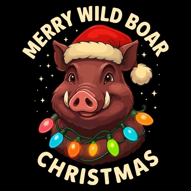 Wildschwein Weihnachten Jäger Geschenk Jagd