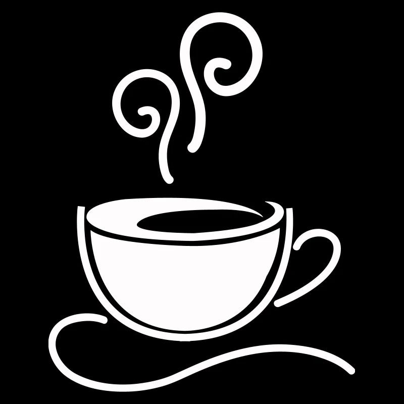 Kaffeetasse Skizzenlinie Dampf