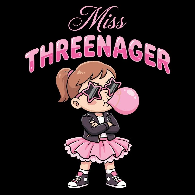 Threenager 3e anniversaire 3 ans Filles