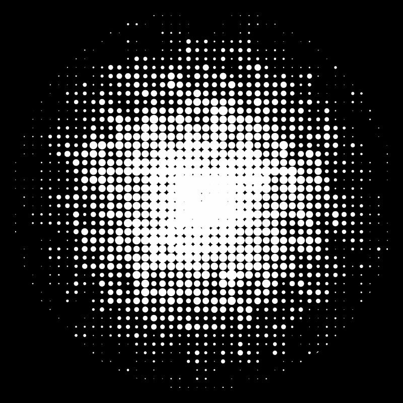 fond rond pointillé blanc