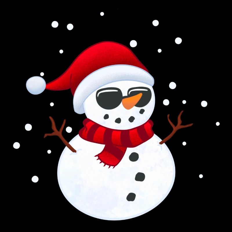 Cooler Schneemann mit Sonnenbrille